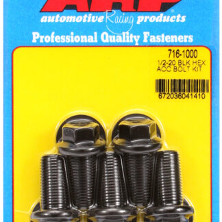 ARP 1/2-20 x 1.000 hex black oxide bolts