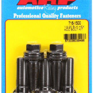 ARP 1/2-20 x 1.500 hex black oxide bolts