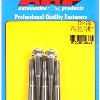 ARP 1/4-28 x 1.750 hex SS bolts