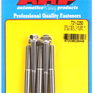 ARP 1/4-28 x 2.250 hex SS bolts