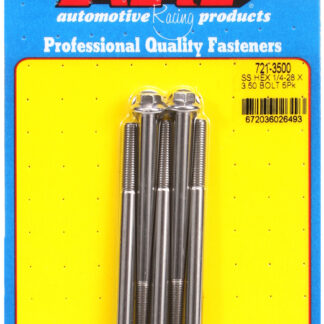 ARP 1/4-28 x 3.500 hex SS bolts