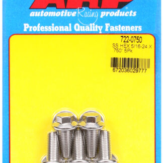 ARP 5/16-24 x .750 hex SS bolts