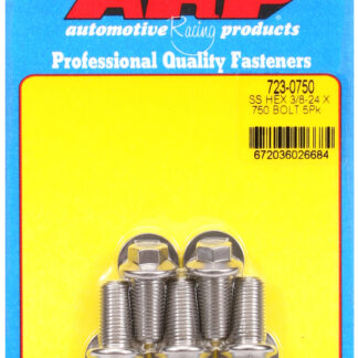 ARP 3/8-24 x .750 hex SS bolts