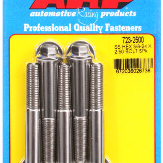 ARP 3/8-24 x 2.500 hex SS bolts