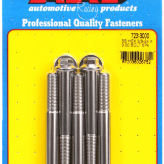 ARP 3/8-24 x 3.000 hex SS bolts