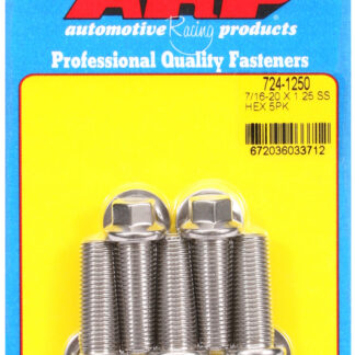 ARP 7/16-20 x 1.250 hex SS bolts