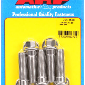 ARP 7/16-20 x 1.500 hex SS bolts