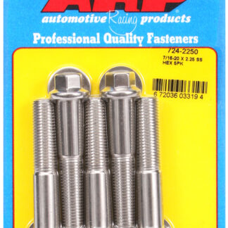 ARP 7/16-20 x 2.250 hex SS bolts