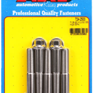 ARP 7/16-20 x 2.500 hex SS bolts