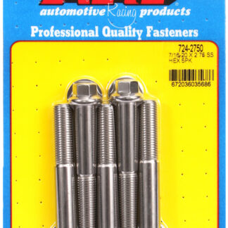 ARP 7/16-20 x 2.750 hex SS bolts