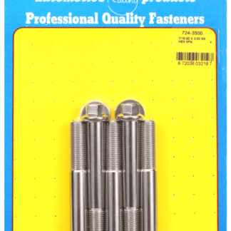 ARP 7/16-20 x 3.500 hex SS bolts