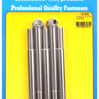ARP 7/16-20 x 5.000 hex SS bolts