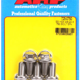 ARP 3/8-24 x .750 hex 7/16 wrenching SS bolts