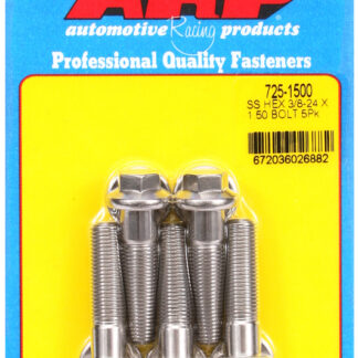 ARP 3/8-24 x 1.500 hex 7/16 wrenching SS bolts