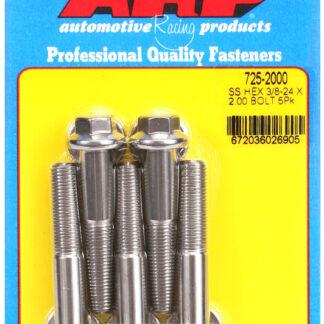 ARP 3/8-24 x 2.000 hex 7/16 wrenching SS bolts