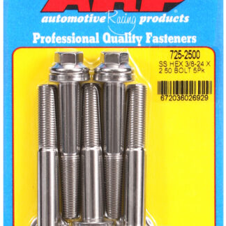 ARP 3/8-24 x 2.500 hex 7/16 wrenching SS bolts