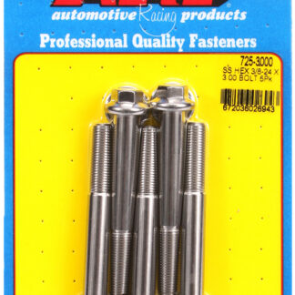 ARP 3/8-24 x 3.000 hex 7/16 wrenching SS bolts