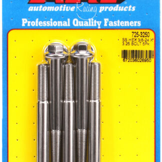 ARP 3/8-24 x 3.250 hex 7/16 wrenching SS bolts