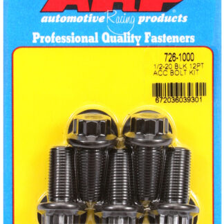 ARP 1/2-20 x 1.000 12pt black oxide bolts