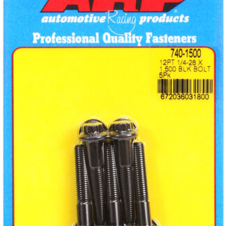 ARP 1/4-28 x 1.500 12pt black oxide bolts