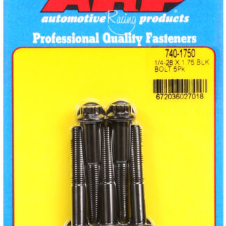 ARP 1/4-28 x 1.750 12pt black oxide bolts