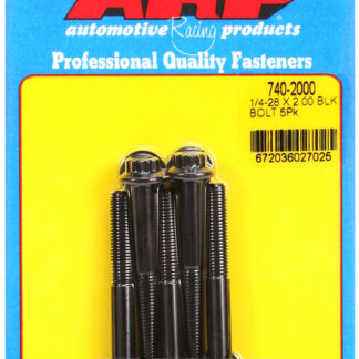 ARP 1/4-28 x 2.000 12pt black oxide bolts