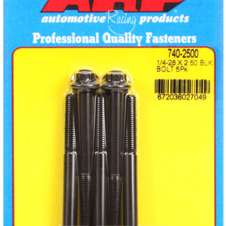 ARP 1/4-28 x 2.500 12pt black oxide bolts
