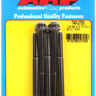 ARP 1/4-28 x 2.750 12pt black oxide bolts