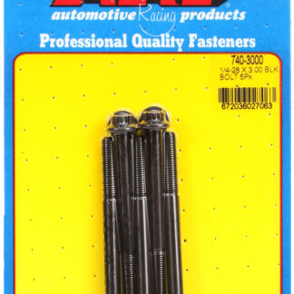 ARP 1/4-28 x 3.000 12pt black oxide bolts