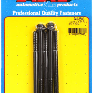 ARP 1/4-28 x 3.500 12pt black oxide bolts
