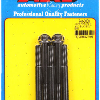ARP 5/16-24 x 3.000 12pt black oxide bolts