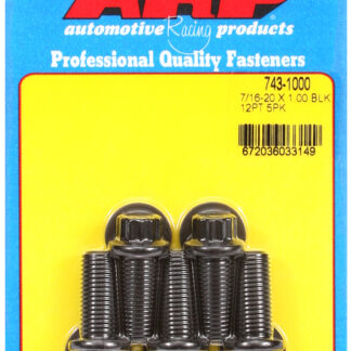 ARP 7/16-20 x 1.000 12pt black oxide bolts
