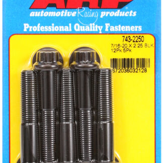 ARP 7/16-20 x 2.250 12pt black oxide bolts