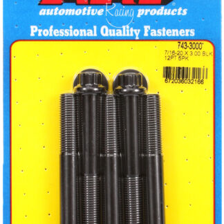 ARP 7/16-20 x 3.000 12pt black oxide bolts