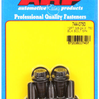 ARP 3/8-24 x .750 12pt 7/16 wrenching black oxide bolts