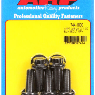 ARP 3/8-24 x 1.000 12pt 7/16 wrenching black oxide bolts