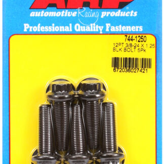 ARP 3/8-24 x 1.250 12pt 7/16 wrenching black oxide bolts