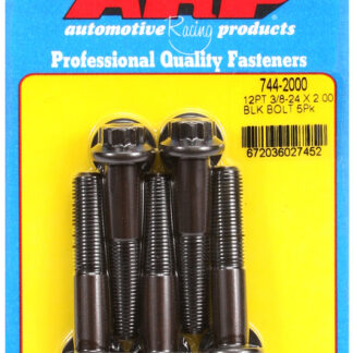 ARP 3/8-24 x 2.000 12pt 7/16 wrenching black oxide bolts