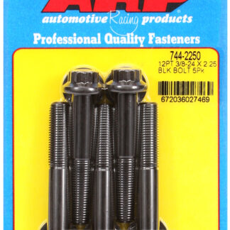 ARP 3/8-24 x 2.250 12pt 7/16 wrenching black oxide bolts