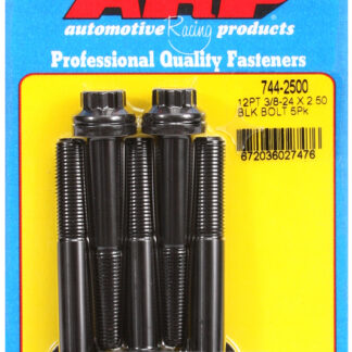 ARP 3/8-24 x 2.500 12pt 7/16 wrenching black oxide bolts