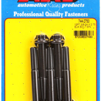 ARP 3/8-24 x 2.750 12pt 7/16 wrenching black oxide bolts