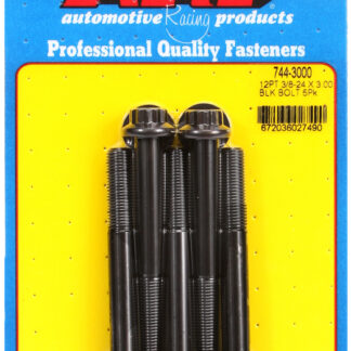 ARP 3/8-24 x 3.000 12pt 7/16 wrenching black oxide bolts