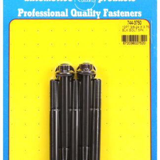ARP 3/8-24 x 3.750 12pt 7/16 wrenching black oxide bolts