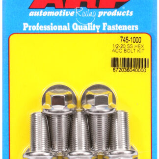 ARP 1/2-20 x 1.000 hex SS bolts