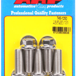 ARP 1/2-20 x 1.250 hex SS bolts