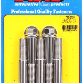 ARP 1/2-20 x 2.750 hex SS bolts