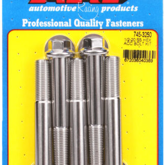 ARP 1/2-20 x 3.250 hex SS bolts