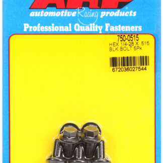 ARP 1/4-28 x .515 hex black oxide bolts