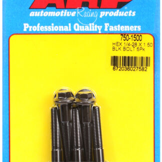 ARP 1/4-28 x 1.500 hex black oxide bolts