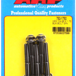 ARP 1/4-28 x 1.750 hex black oxide bolts